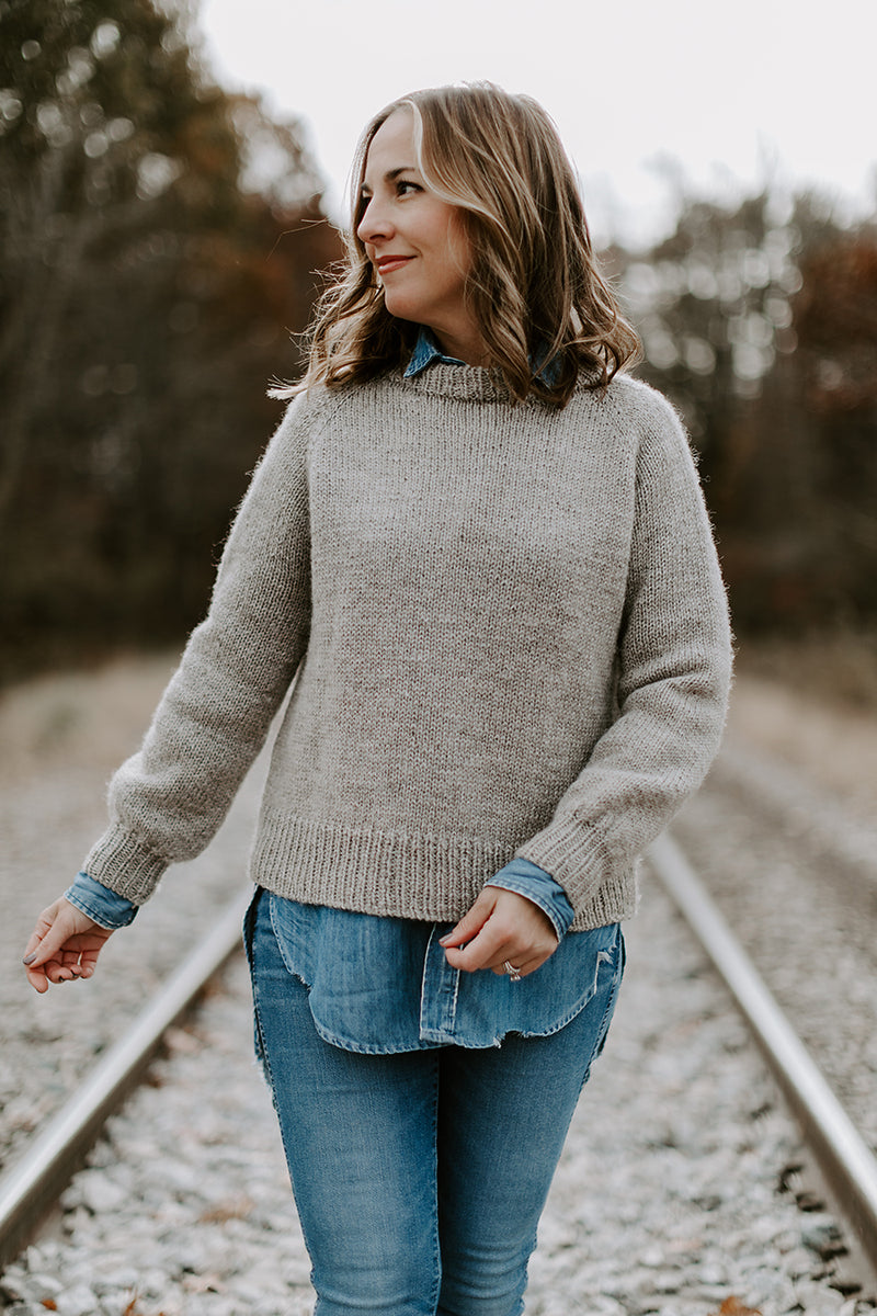 Journey Wool Blend Knit Cropped Sweater